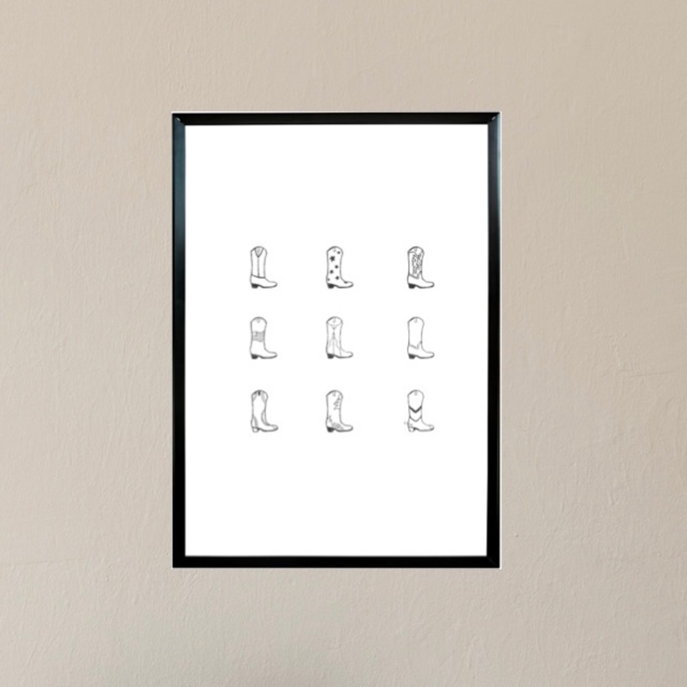 Wall Art or Instant Print | Cowboy Boots | Gift Idea | Rustic | Decor